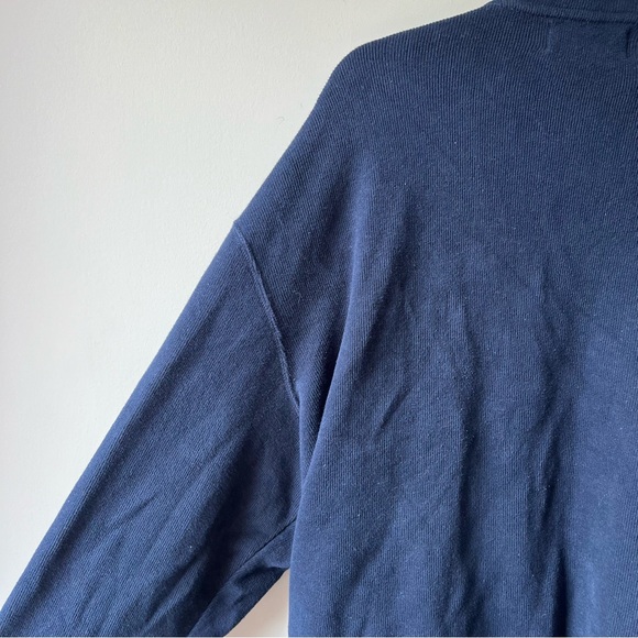 Vintage Polo By Ralph Lauren Mens Jacket cardigan Size XL Full Zip Cotton navy - Picture 4 of 9